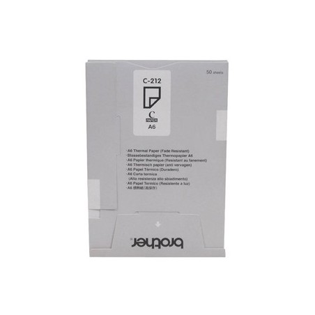 20un Papel termico A6 (C212S) 105mmx148mm Resistente decolor