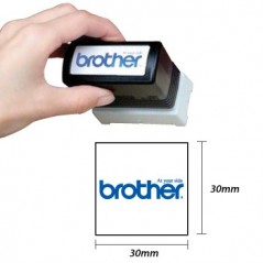 Carimbo 30x30mm Verde Brother PR3030G6P 6un
