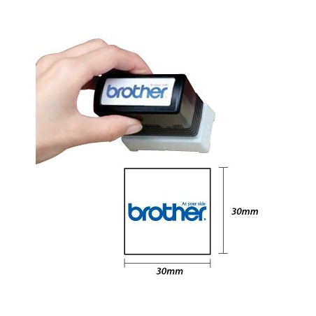 Carimbo 30x30mm Verde Brother PR3030G6P 6un