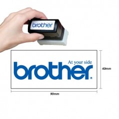 Carimbo 40x90mm Verde Brother PR4090G6P 6un