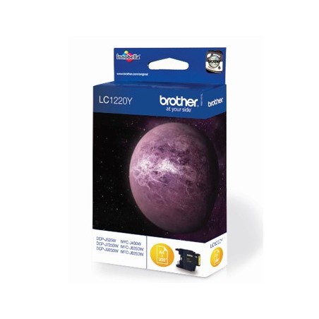 Tinteiro Brother LC1220Y Amarelo 4,8ml 300 Pág.