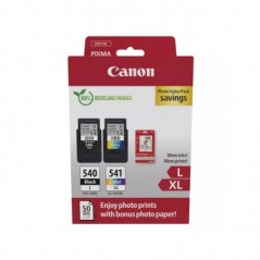 Pack Tinteiros Canon 540L/541XL Preto/Cor + Papel 5224B012