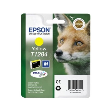 Tinteiro Epson T1284 Amarelo C13T12844011 3,5ml 225 Pág.