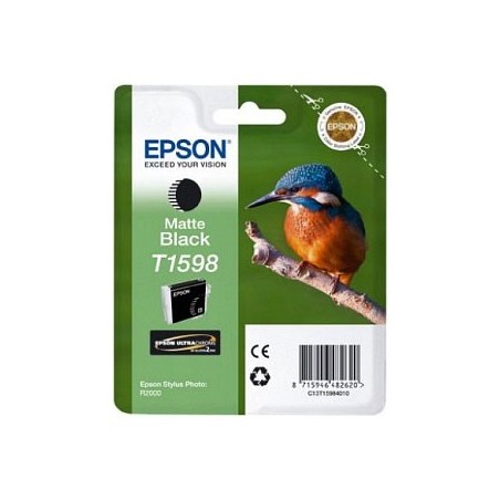Tinteiro Epson T1598 Preto Matte C13T15984010 17ml