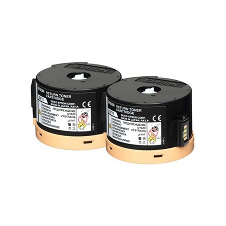 Pack Toners Epson C13S050711 Preto 2500 Pág.