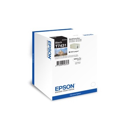 Tinteiro Epson T7431 Preto C13T74314010 49ml 2500 Pág.
