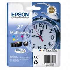 Pack Tinteiros Epson 27 3 Cores C13T27054010 3,6ml