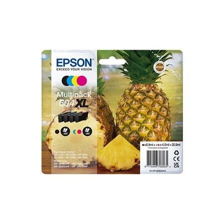 Pack Tinteiros Epson 604XL 4 Cores C13T10H64010