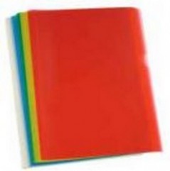 Bolsa Plastico em L A4 Transl Vermelho (90microns) Pack100un