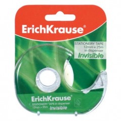 Fita Adesiva Invisivel c/Dispensador 12mmx25mts - 1un / Escr