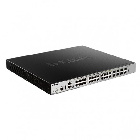 D-LINK SWITCH L3 MANAGED STACKABLE 24x1000 + COMBO 4xSFP 4x1