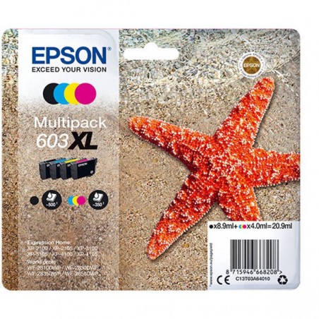 EPSON TINTEIRO 603 XL MULTIPACK 4 CORES  XP-28xx/3100/21xx/3