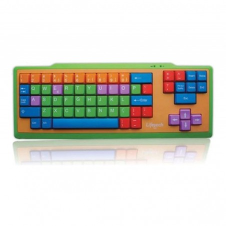 LIFETECH KEYBOARD KIDS TECLAS CORES USB