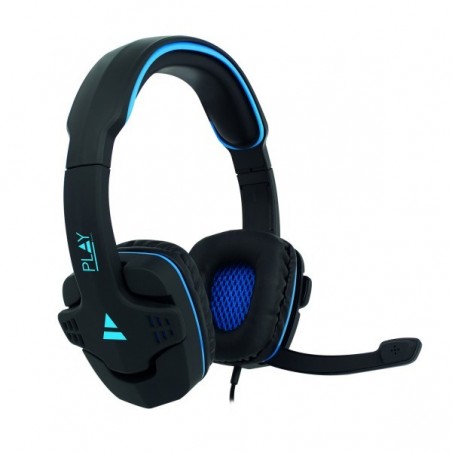 EWENT HEADPHONES GAMING PC/ XBOX ONE/ PS4 BLACK- BLUE