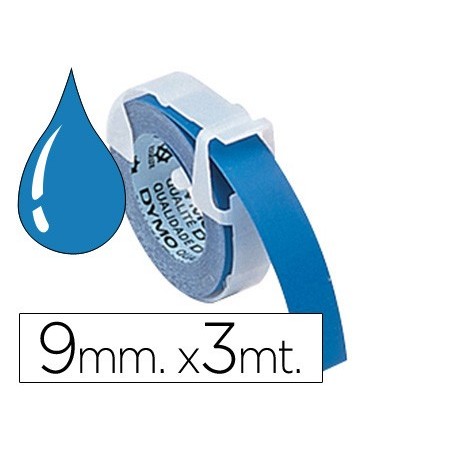 FITA DYMO 9MM X 3MT AZUL -TRADICIONAL