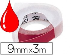 FITA DYMO 3D 9MM X 3MT VERMELHA