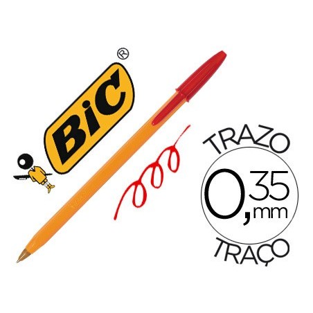 ESFEROGRAFICA BIC LARANJA VERMELHO