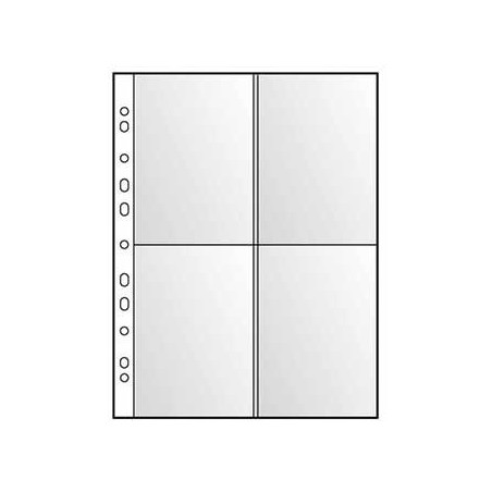 Bolsa para Postais 4 Divisoes (Roma220) Pack 100 / Arquivo e