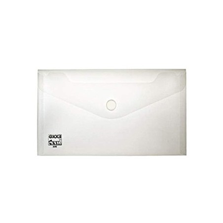 Envelopes plastico 125x225mm transparentes fecho velcro Pk10