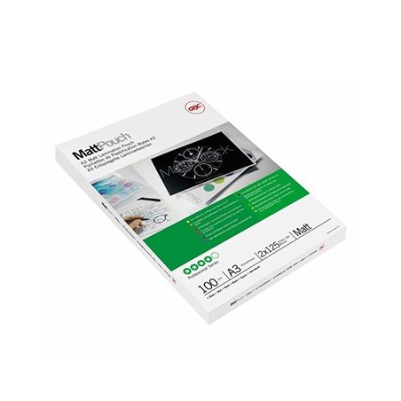 Bolsas de Plastificar 303x426mm A3 125My Mate 100un