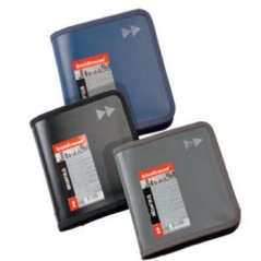 Bolsa para 24 CDs com Fecho Zip EK Megapolis Cinza / Arquivo