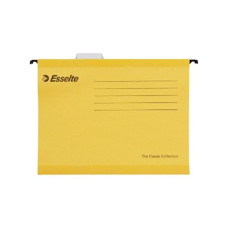 Capa Suspender Din A4 Amarelo 25un / Arquivo e Organizacao /