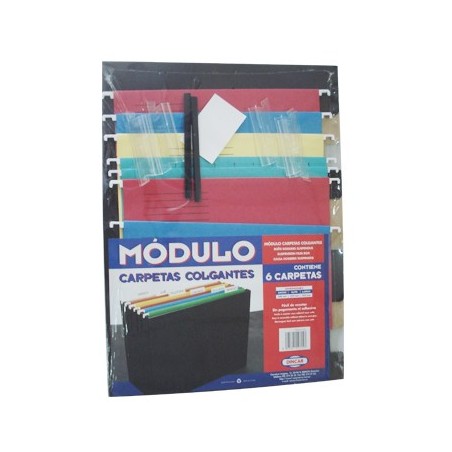 Caixa Cartao c/6 Pastas Suspender s/Tampa sortido / Arquivo