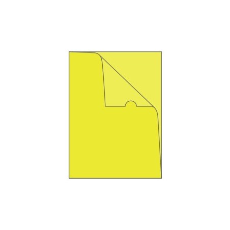 Bolsa Plastico em L A4 Amarelo Opaco 10un / Arquivo e Organi