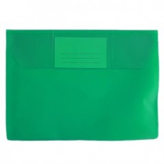 Envelope A5 Pvc Translucido com Visor - Verde Pk10 / Arquivo