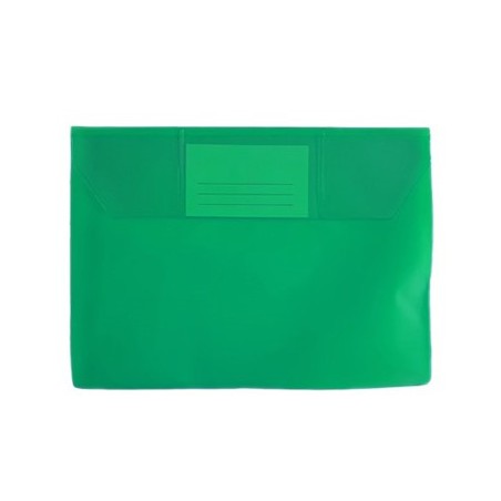 Envelope A5 Pvc Translucido com Visor - Verde Pk10 / Arquivo