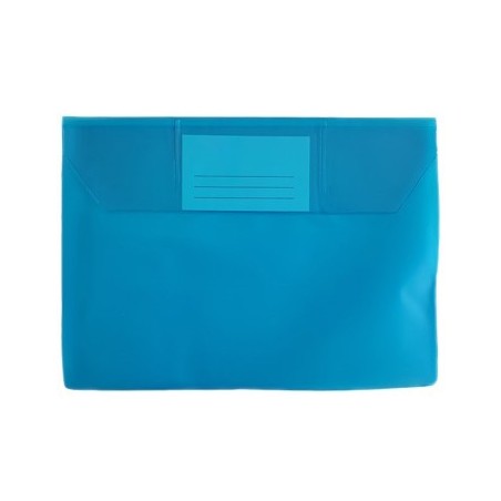 Envelope A5 Pvc Translucido com Visor - Azul Pk10 / Arquivo