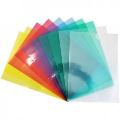 Bolsa Plastico em L A4 Transparente Cor Sortido 10un / Arqui