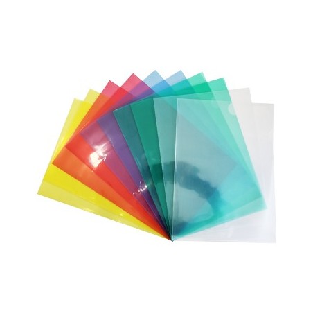 Bolsa Plastico em L A4 Transparente Cor Sortido 10un / Arqui