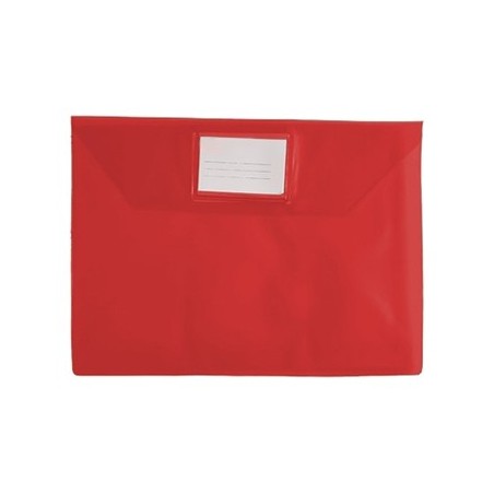 10un Envelope A4 Pvc Translucido com Visor - Vermelho / Arqu