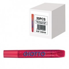 Marcadores Giotto Glitter Glue Vermelho 20x10,5ml / Escolar