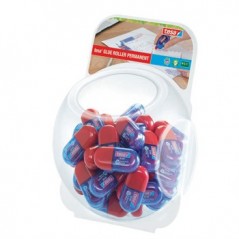 Cola Mini Roller Colagem Permanente Tesa - Bomboneira 48unid
