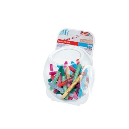 Cola Stick c/Purpurinas 10gr 4 cores sortidas-Bomboneira 48u