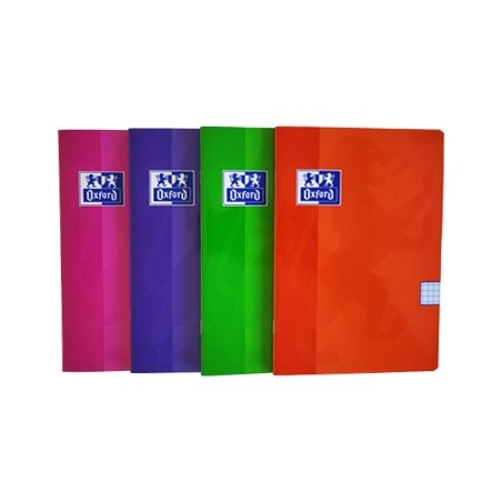 10un Caderno Agrafado Oxford Colours A5 Quadri 90gr 48Fls 4C