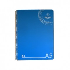10un Caderno Espiral Smart Office Capa Plastico A5 Quadricul