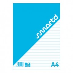 10un Bloco Notas Smart Office A4 Pautado, 60gr, 100 Folhas /