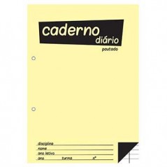 Caderno Diario Pautado 25x17,6 (B5) 40fls 60grs 1un