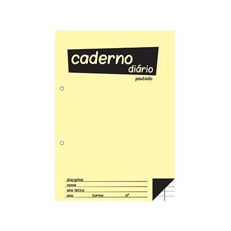 Caderno Diario Pautado 25x17,6 (B5) 40fls 60grs 1un
