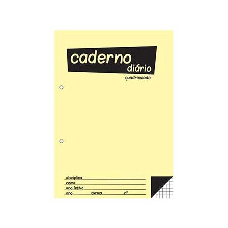 Caderno Diario Quadriculado 25x17,6 (B5) 40fls 60grs 1un