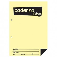 Caderno Diario Liso 25x17,6 (B5) 40fls 60grs 1un