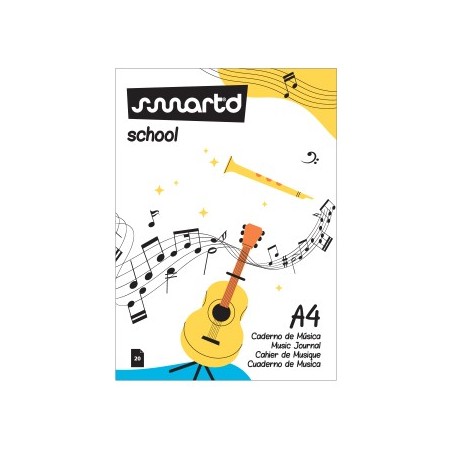 Caderno de Musica A4 20 Folhas / Papeis e Transformados / Bl