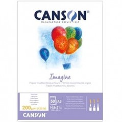 CANSON Bloco Desenho 14,8cmx21cm Canson Imagine Fino 200gr-5