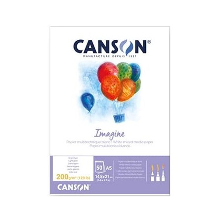 CANSON Bloco Desenho 14,8cmx21cm Canson Imagine Fino 200gr-5