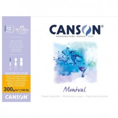 Bloco Colado Canson Montval 297x420mm 300gr 12 Folhas / Esco