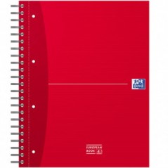 Caderno Espiral Oxford European Book Capa Cartao A5 Quadri