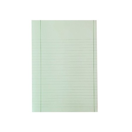 10un Caderno Papel Tipo Almaco A4 5Fls c/Margem 25 Linhas Az